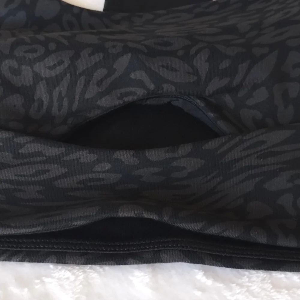 Ryderwear NWOT Rotation Black Leopard Sports Bra Large - Picture 5 of 10